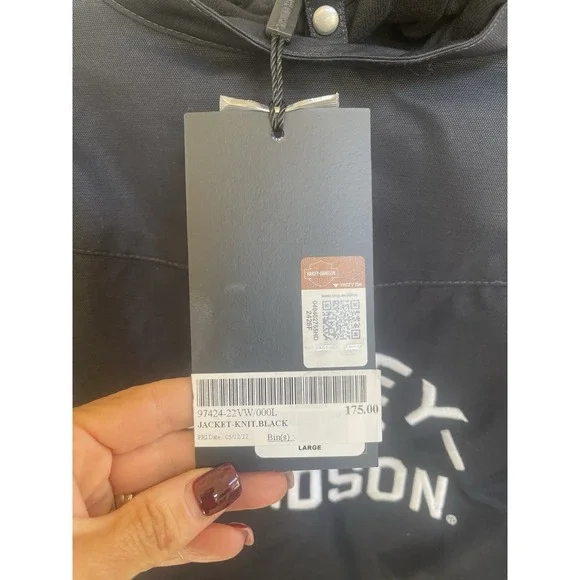 Harley Davidson Woman's Jacket Blue And Black - Picture 5 of 7